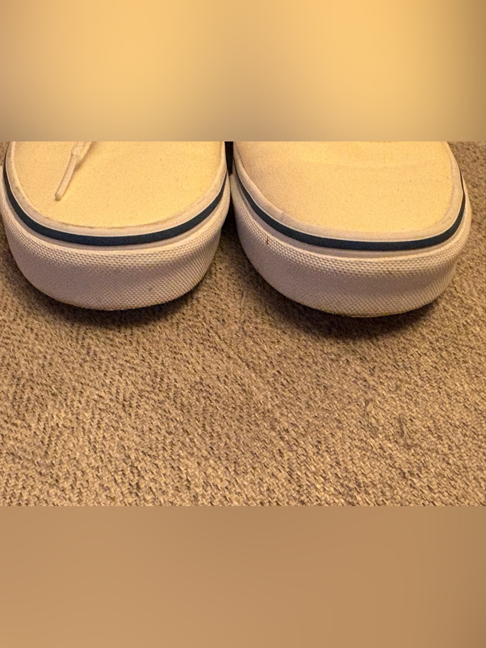 Vans Low-Top Canvas Sneakers in Pale Yellow - Picture 7 of 8